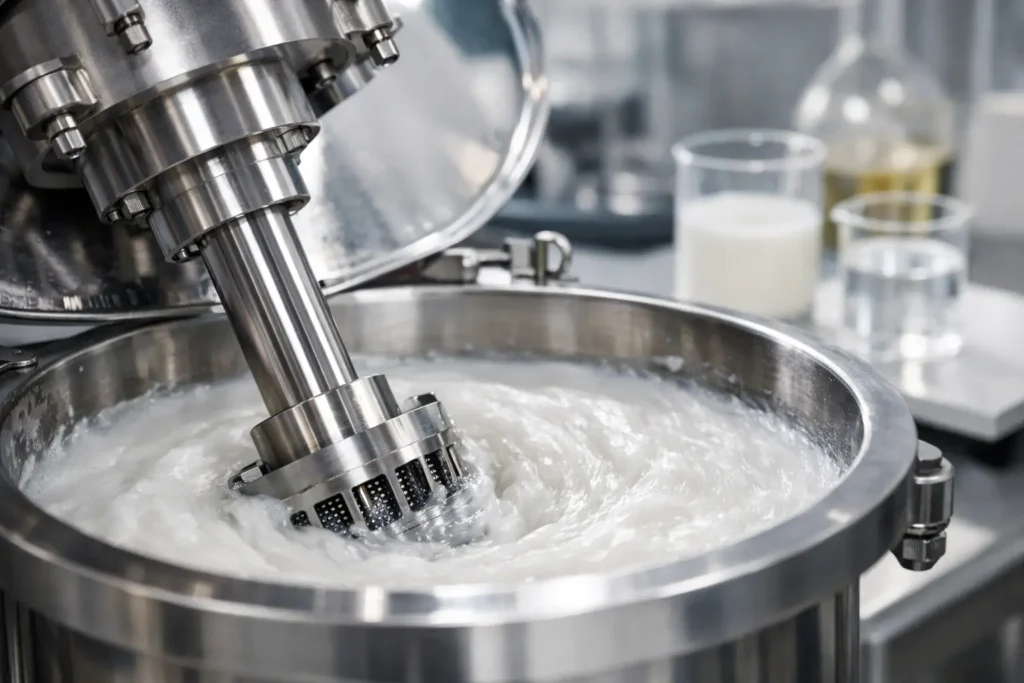 Choosing a High Shear Mixer for Emulsions